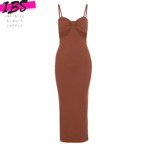 Cut Out Sexy Backless Maxi Dress