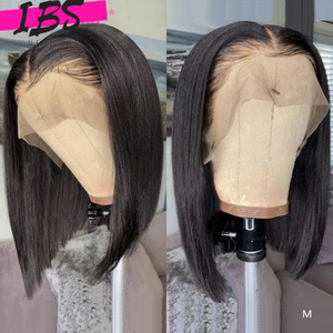 Goddess Brazilian Straight Short Bob Lace Front Wig 13x4 Pre-plucked With Baby Hair