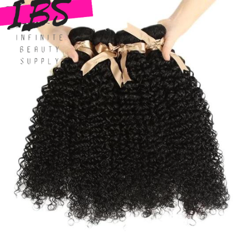 Goddess Malaysian Curly Human Hair Weave Bundles With 13*4 Lace Frontal Closure Free Part