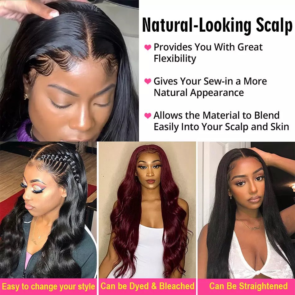 Goddess Brazilian Bodywave Lace Front Wig with Pre Plucked Transparent Closure