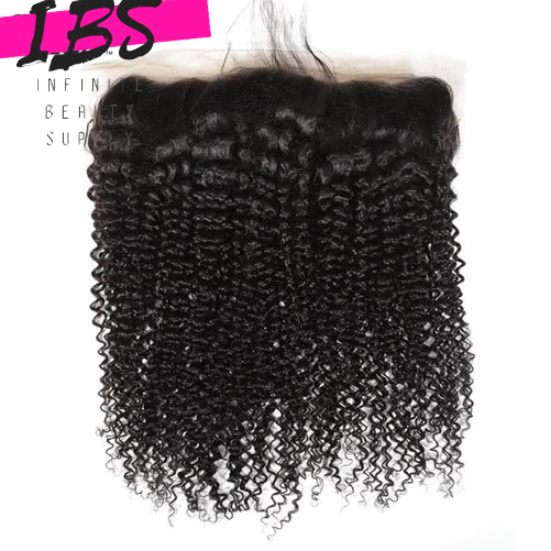 Goddess Malaysian Curly Human Hair Weave Bundles With 13*4 Lace Frontal Closure Free Part