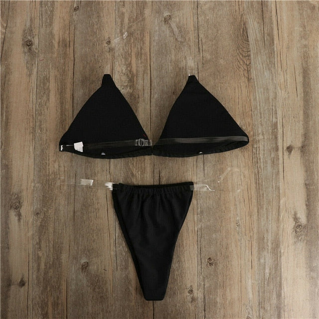 Infinite Summer Swimsuit w/Transparent Straps