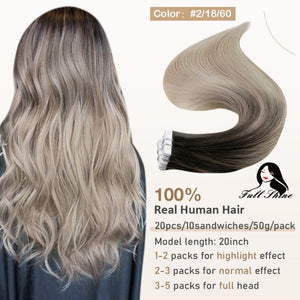 Goddess Tape In Brazillian Hair Extensions 100% Remy Human Hair